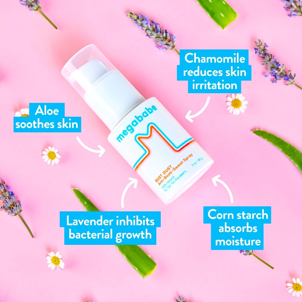 MEGABABE Bust Dust Anti Boob Sweat Spray Powder • Urban Outfitters HARD to FIND!